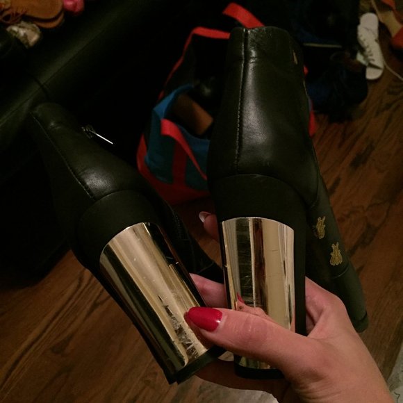 Miista Alayna Black Leather Booties - Picture 3 of 3